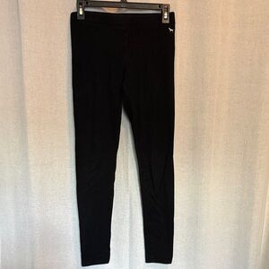 Victoria’s Secret Pink Cotton Black Leggings with dog logo